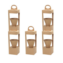 10Pièces Papier Panier Beige Pour Fleurs Séchées