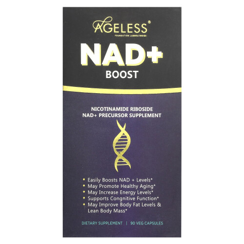 NAD+ Boost od Ageless Foundation Laboratories, 90 kapsułek