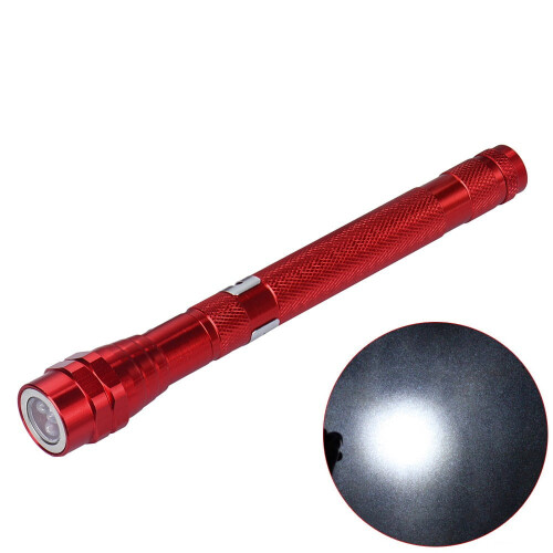 Flexible, teleskopierbare 3-LED-Taschenlampe mit Magnetverschluss 1