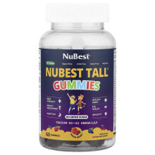 NuBest, Gominolas Nubest Tall, Mixed Berry, 60 Gominolas