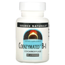 Source Naturals, Coenzymiertes B-1, 60 Lutschtabletten