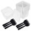 50Ensembles Coupes À Pudding Jetables Pet Solides Assortis 1