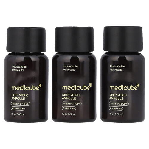 Medicube, Deep Vita C Αμπουλέ, 3 Φιάλες, 0.35 oz (10 g) Κάθε