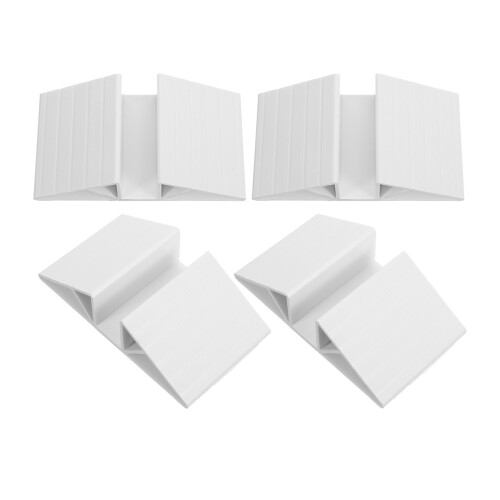 4Pièces Support Triangle Pour Portes Bébé Sécurisées Blancs