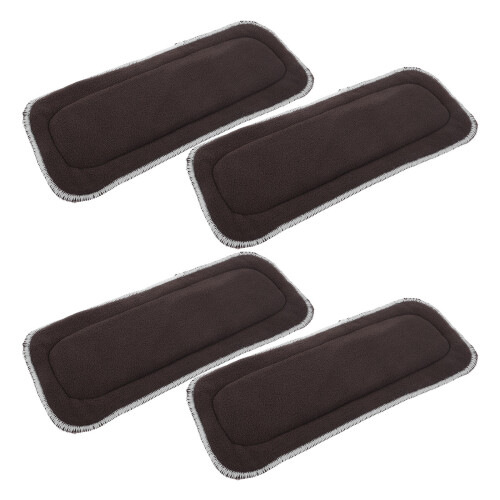 8Pièces Inserts Réutilisables Couches Absorption Rapide Café