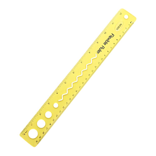 BiFandian εύκαμπτος χάρακας PVC 12 ιντσών, 30 εκ. 1