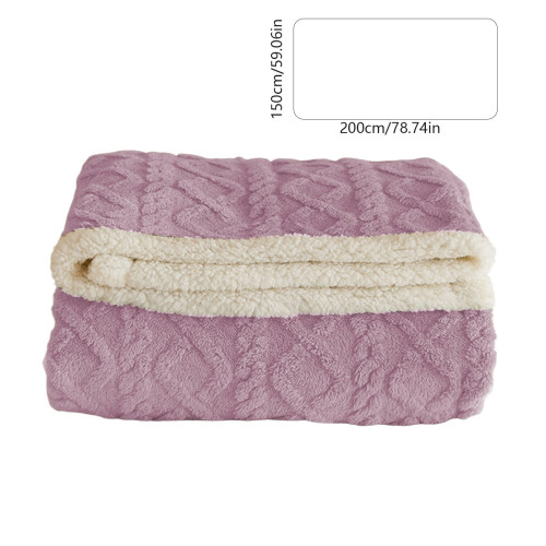 Purple Flannel Blanket 150x200cm 2