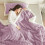 Purple Flannel Blanket 150x200cm 4
