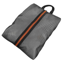 4Pcs Black Travel Shoe Bags Durable Zippered Organizer for Shoes
