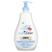 Dove, Baby, Tärisemättömyyden Hoito, Hypoallergeninen Pesu, Riikka Moisture, 20 fl oz (591 ml)