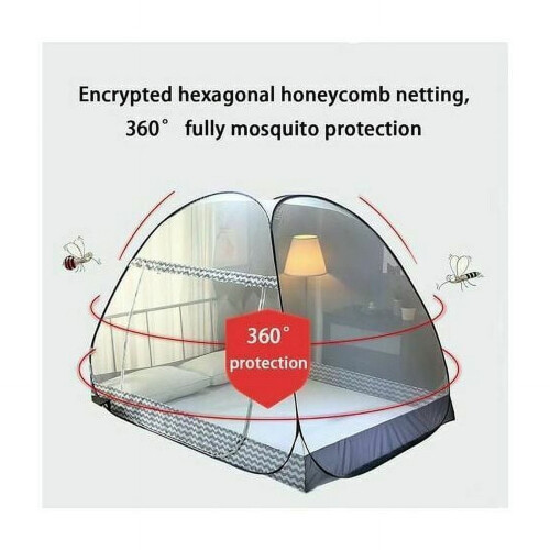 Pop-up myggenettelt til enkeltsenge til queensize-senge 2