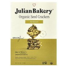 Julian Bakery, Biologische Zaden Crackers, Parmezaan, 4 oz (113 g)