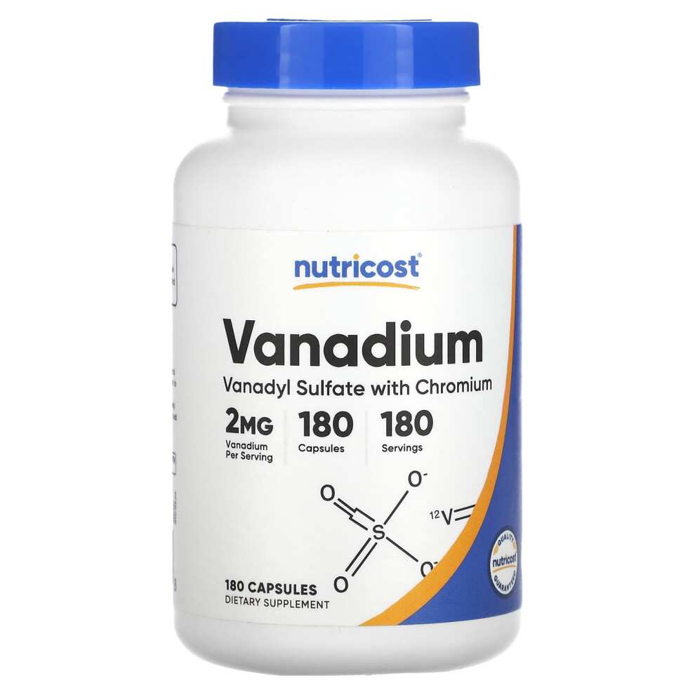 Nutricost , Vanadium 2 Mg 180 Capsules