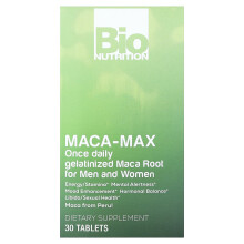Bio Nutrition, Maca-Max, Para Hombres y Mujeres, 30 Tabletas