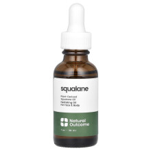 Natural Outcome, Squalane, Hydrating Oil for Face & Body, Bez Zapachu, 1 oz (30 ml)