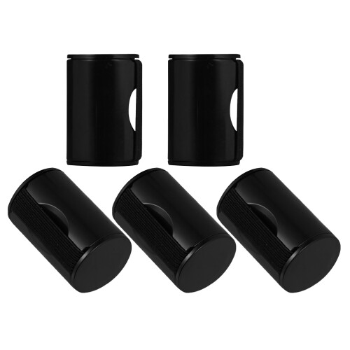 25Pièces Instrument Percussion Noires Doigt Pour Performance Musicale