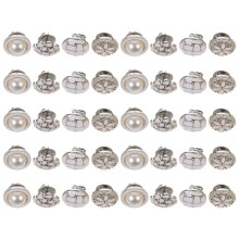 120Pièces Boutons Jean Sans Couture Métal Colorés Décoratifs Vêtements