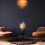 Lustre de cristal com abajur 3