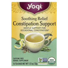 Yogi Tea, Yogi Thee, Verlichtende Verlichting voor Constipatie, Koffievrij, 16 Thee zakjes, 1,12 oz (32 g)