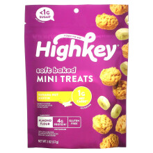 HighKey, Soft Baked Mini Treats, Banan Nut Muffin, 2 oz (57 g)