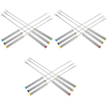 36Pièces Acier Inoxydable Pour Fondue, Bbq, Dessert Coloré
