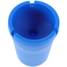 Mini Cendrier Auto Plastique Bleu Pour Usage Extérieur