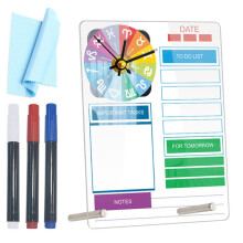 5Sets Compact Acrylic Dry Erase Board Kleurig Bureaublad Planner