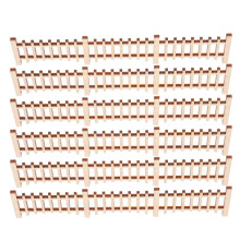 24Pièces Mini Clôture Décorative Bois Pour De