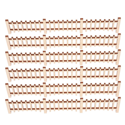 24Pièces Mini Clôture Décorative Bois Pour De