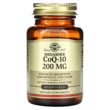 Solgar, Megasorb CoQ-10, 200 mg, 60 Zachte Capsules