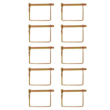 20Pcs Steel Shaft Locking Pins Golden Corrosion-Resistant Safety Pins