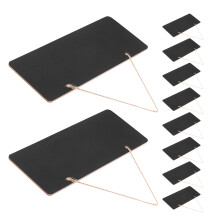 24Pcs Black Wood Message Boards Hanging Chalkboard Pendant Signs