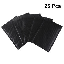 75Pcs Black Shockproof Bubble Storage Bags for Shipping Use