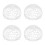 4Ensembles Couvercle Sol Transparent Plastique Protection Plante Aérée 4