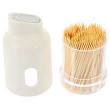 3Pcs Reusable Toothpick Holder Light Yellow Desktop Container for Home