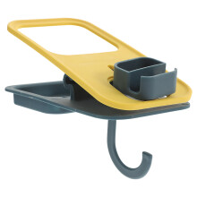 4Pcs Yellow Table Cup Holder Clip on for Desk Multi-Use with Hook