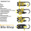 EDC multitool sleutelhanger roestvrij staal 20-in-1 6