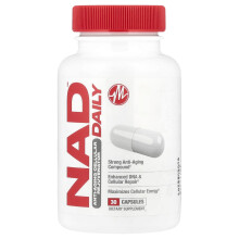 Metabolic Nutrition, NAD DAILY, Rejuvenador Celular Antienvejecimiento, 30 Cápsulas
