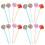 48Pcs Multicolor Cute Gel Roller Pens Candy Cane Shape for School Use 1