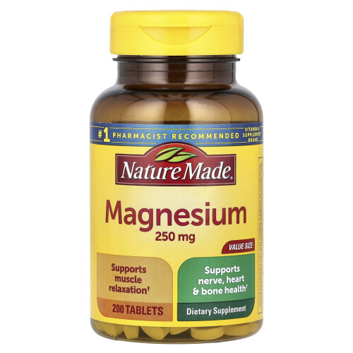 Nature Made Nature Made, Μαγνήσιο, 250 mg, 200 Πιέκωμα