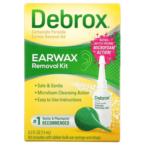 Debrox, Κट Απομάκρυνσης Κερί Ακουστικών, 0.5 fl oz (15 ml)
