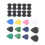 3Sets Assorted Color Plastic Guitar Picks Ergonomic Grips for Guitar 1