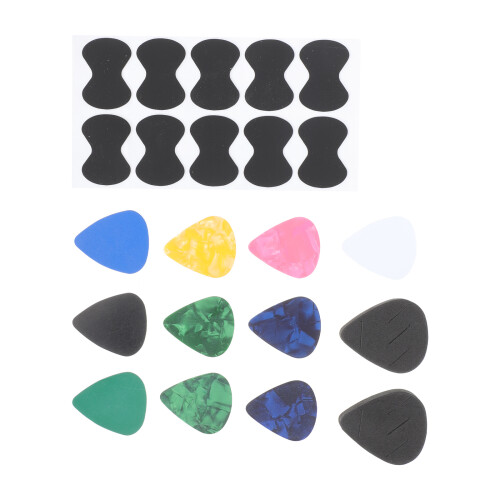 3Sets Assorted Color Plastic Guitar Picks Ergonomic Grips for Guitar
