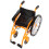 5Pièces Accessoires Fauteuil Roulant Pliable Plastique Orange 3