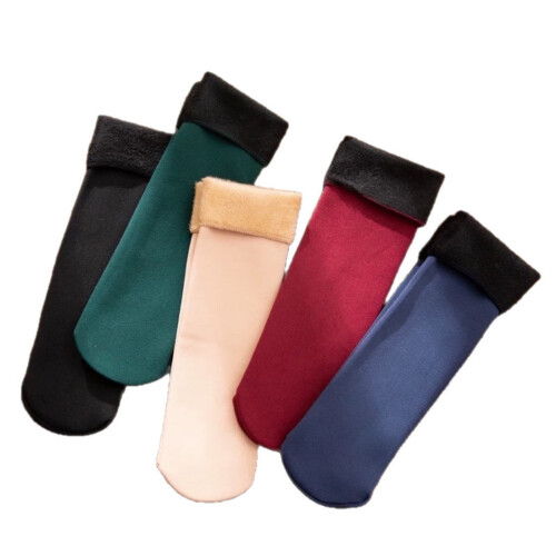 7Pairs Thermal Fleece-Lined Mid-Calf Socks 1