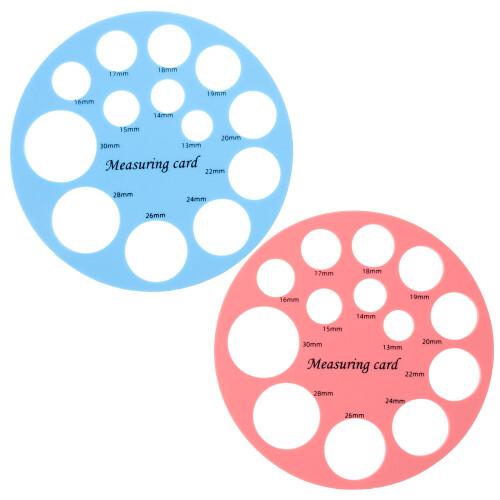8Pcs Accurate Nipple Measurement Tool Silicone Ruler for Flange Sizing