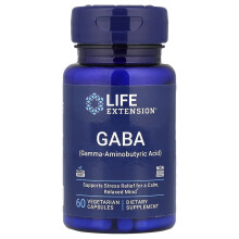 Life Extension, GABA, 60 vegetarische capsules