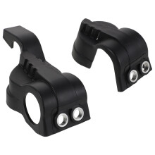 4Sets Motorcycle Front Fork Protectors Black ABS Shock Absorber Covers