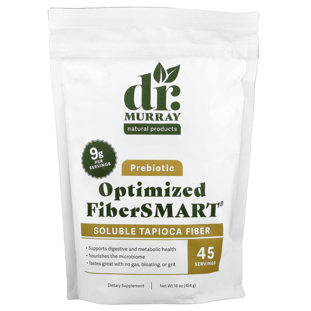 Dr. Murray's , Prebiotic, Optimized Fibersmart Soluble Tapioca Fiber, 16 Oz (454 G)