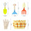 14Pcs Child Garden Tools Kit Assorted Color Safety Rounded Edges 1